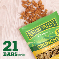 Nature Valley Oats and Honey cereal with milk creates a satisfying morning bowl.