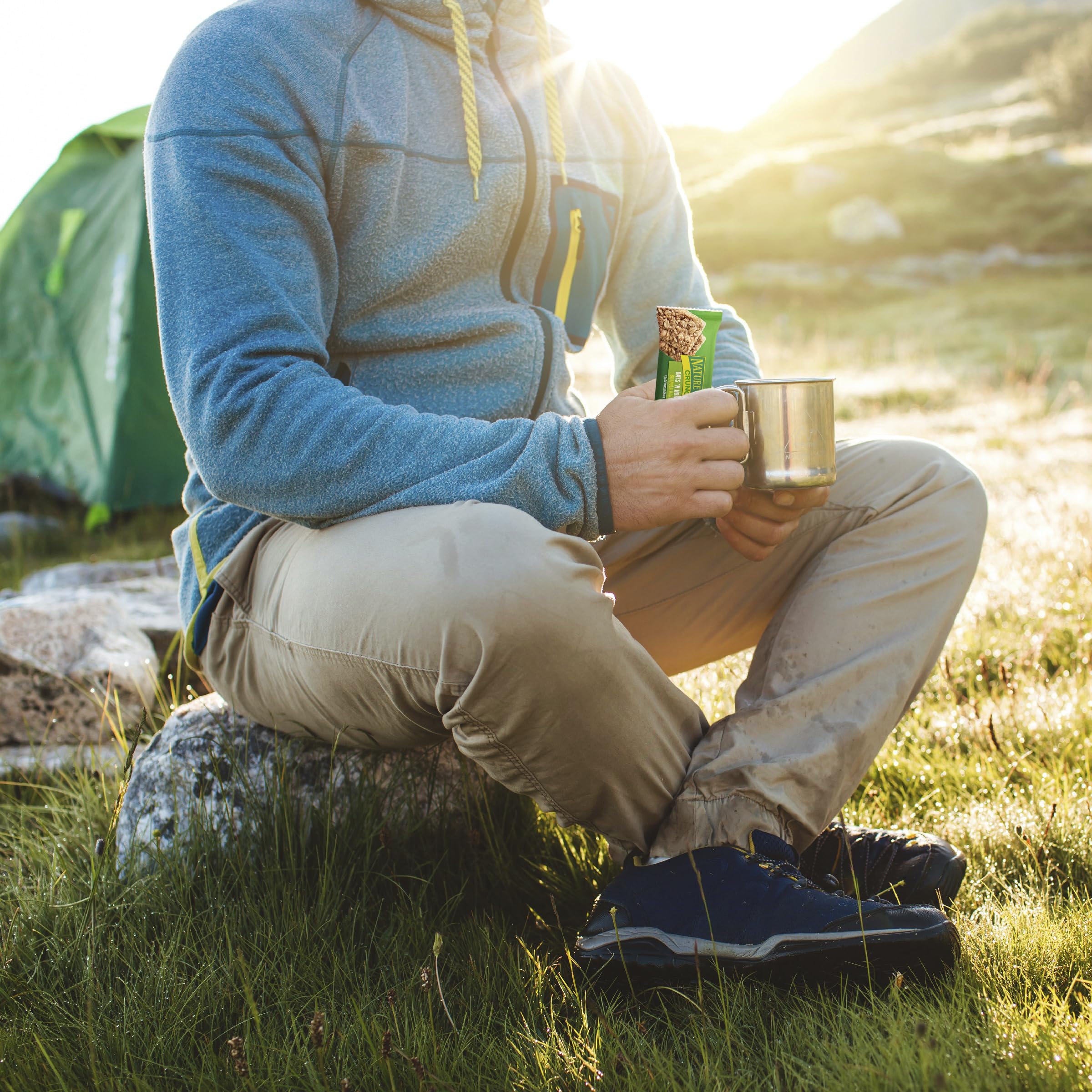 Nature Valley Oats 'n Honey bar ingredients reveal whole grains and natural sweetness.