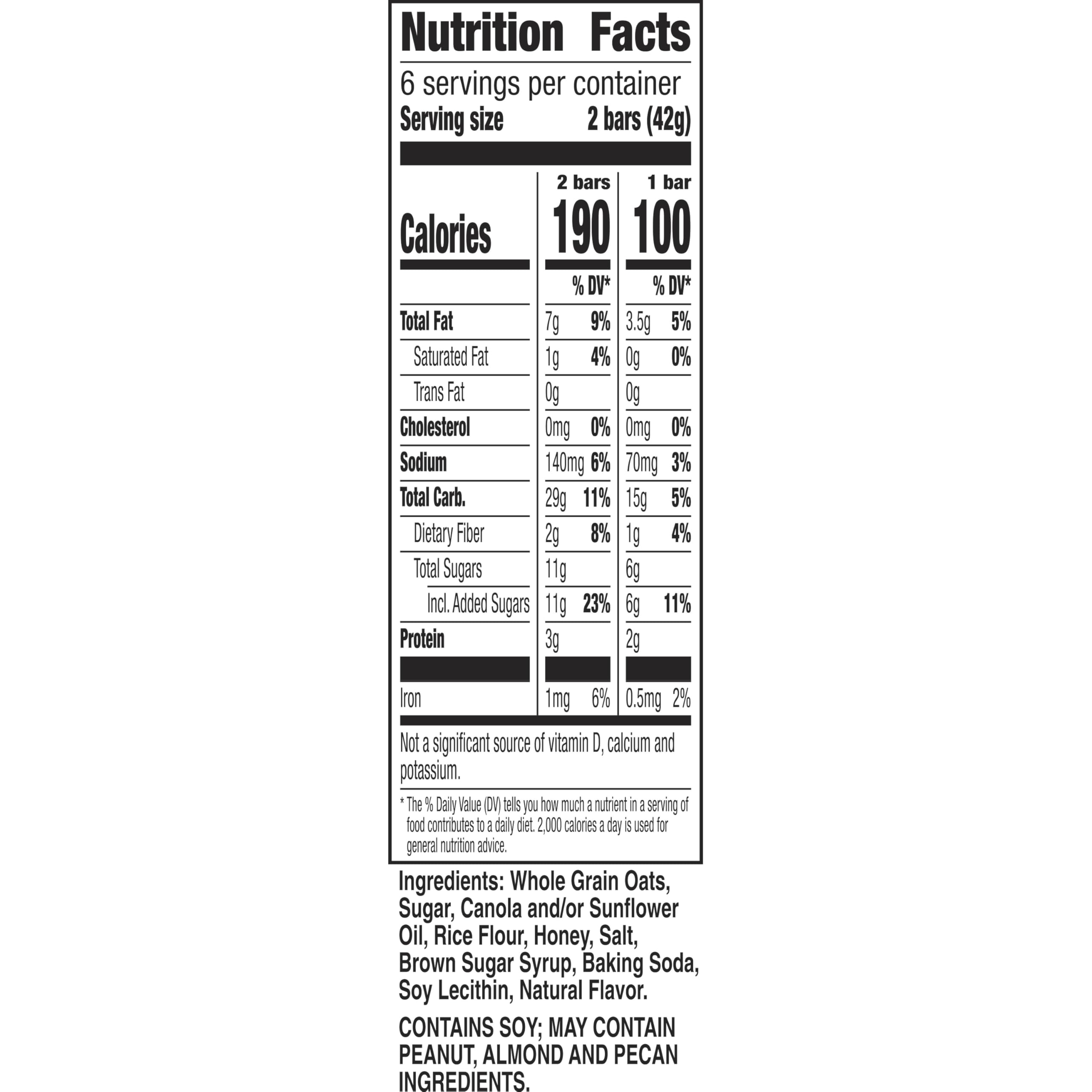 Nature Valley Oats 'n Honey bar break-time serving idea for busy mornings.