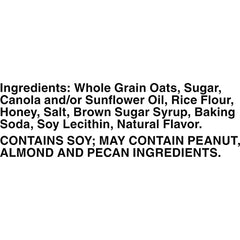 Close-up of Nature Valley Oats 'n Honey granola bars showing crunchy texture.