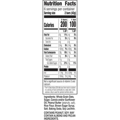 Ingredients close-up of Nature Valley Peanut Butter Crunchy Granola Bars highlighting whole grain oats