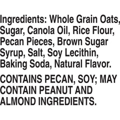 Nature Valley Pecan Crunch pecan pieces close-up, rich texture and flavor.