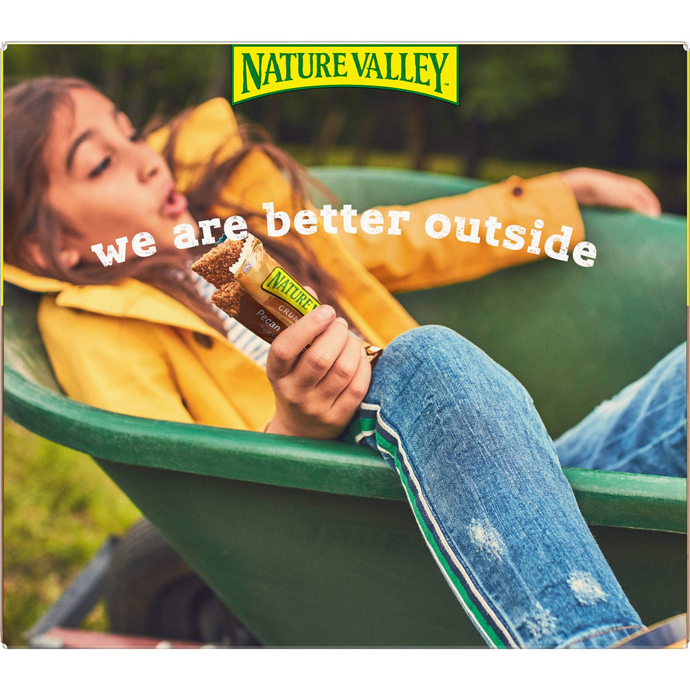 Nature Valley Pecan Crunch portable snack for on-the-go.