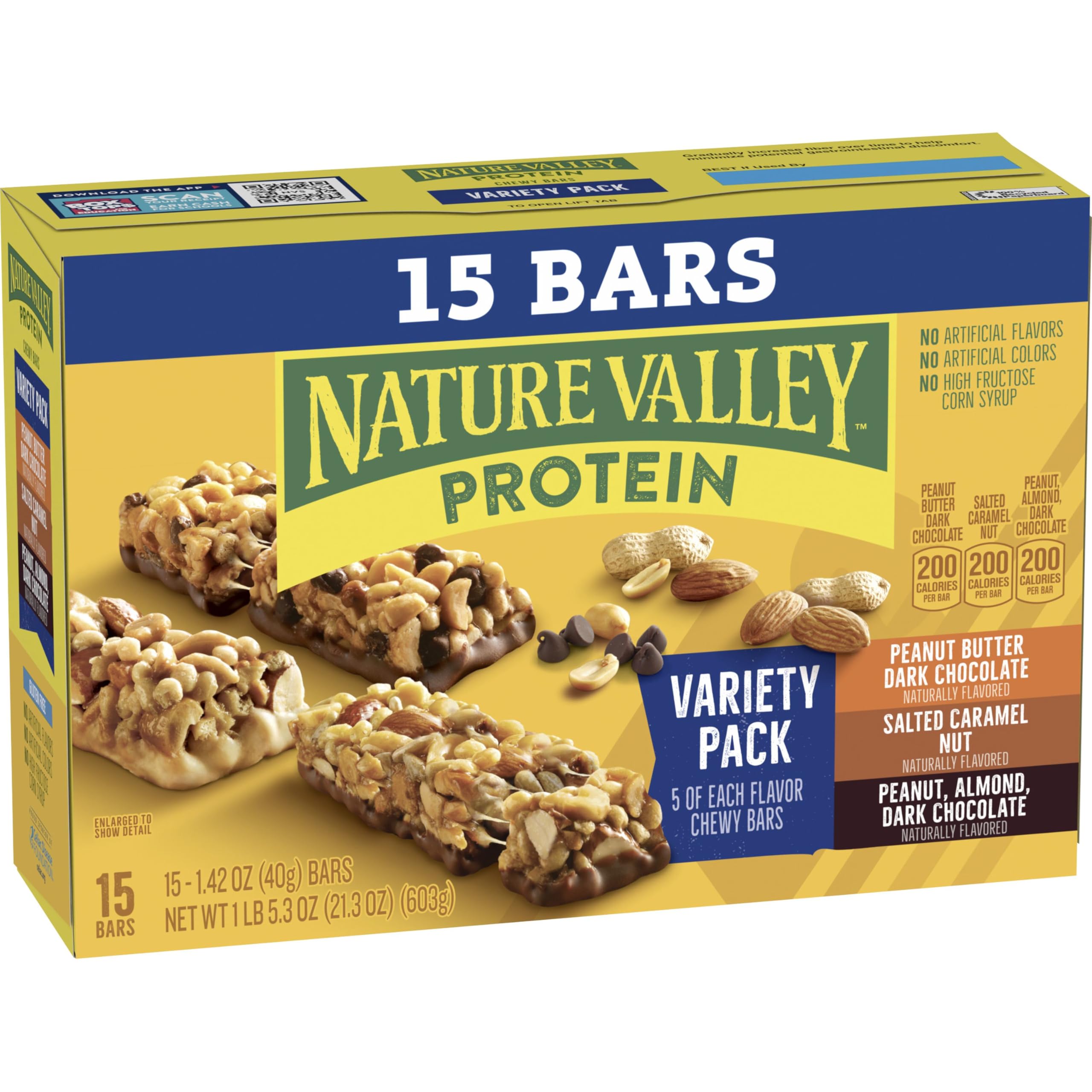 Nature Valley Peanut Almond Dark Chocolate bar with rich flavor and texture.