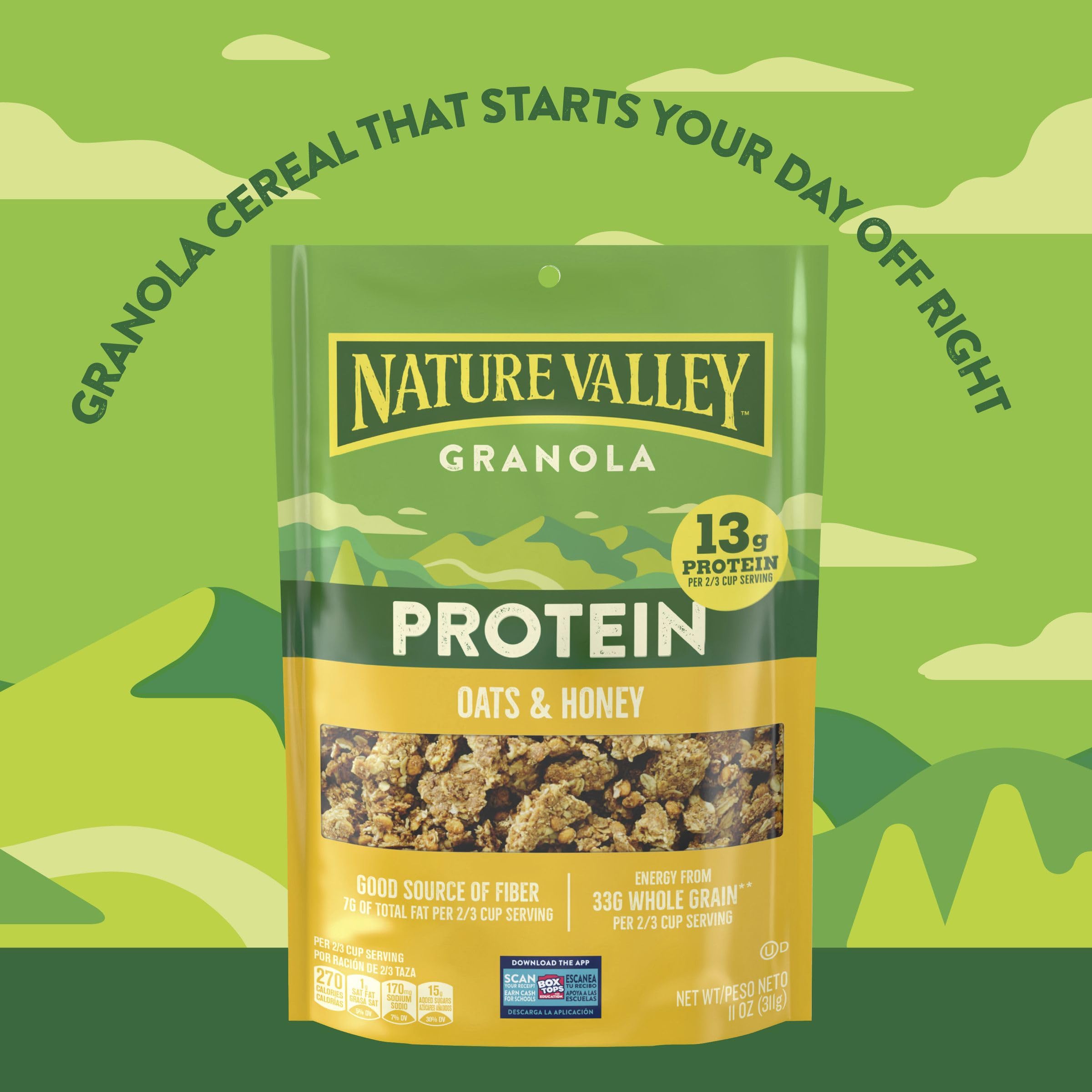 Nature Valley oats and honey granola in DIY trail mix idea.