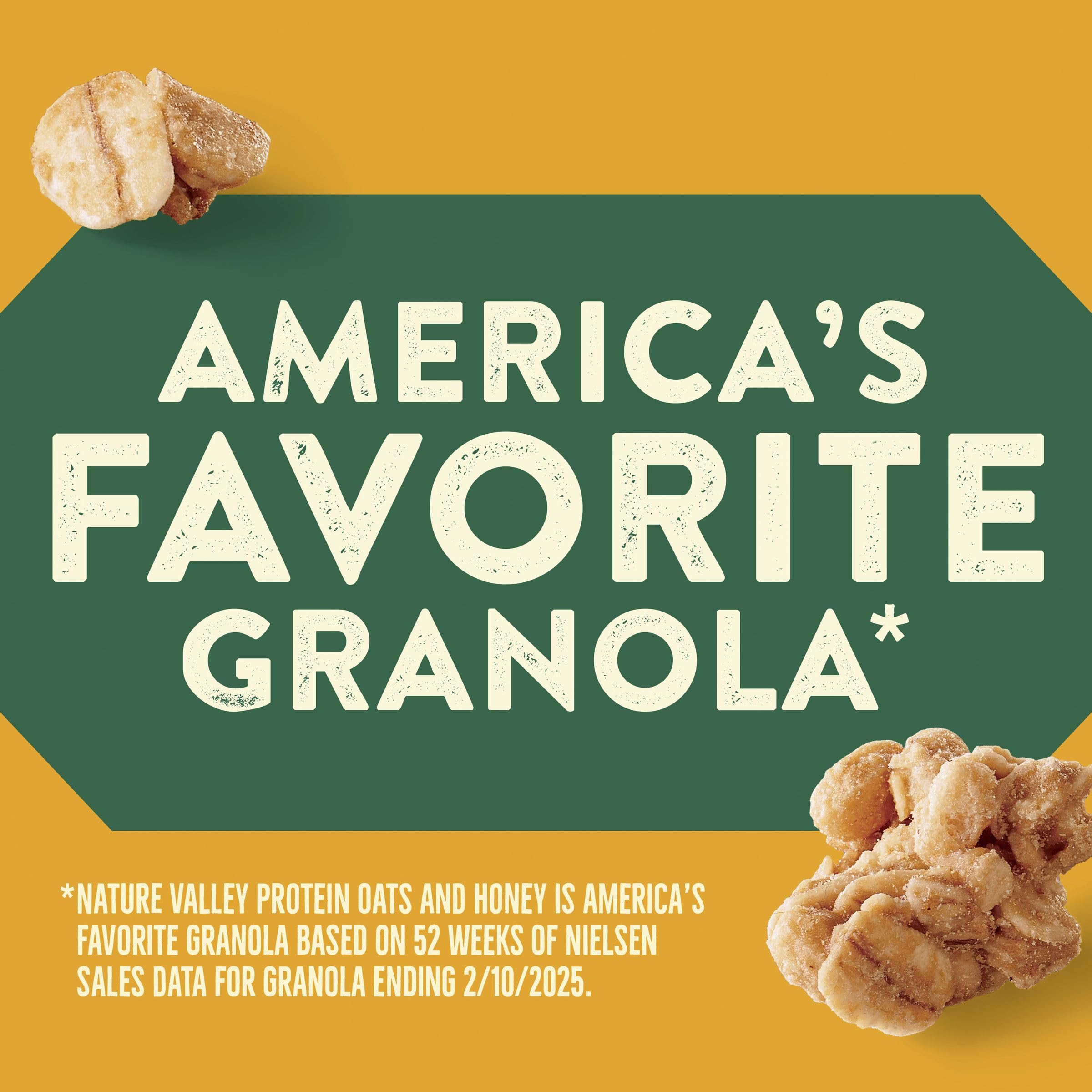 Nature Valley granola resealable pouch shown for freshness and portioning