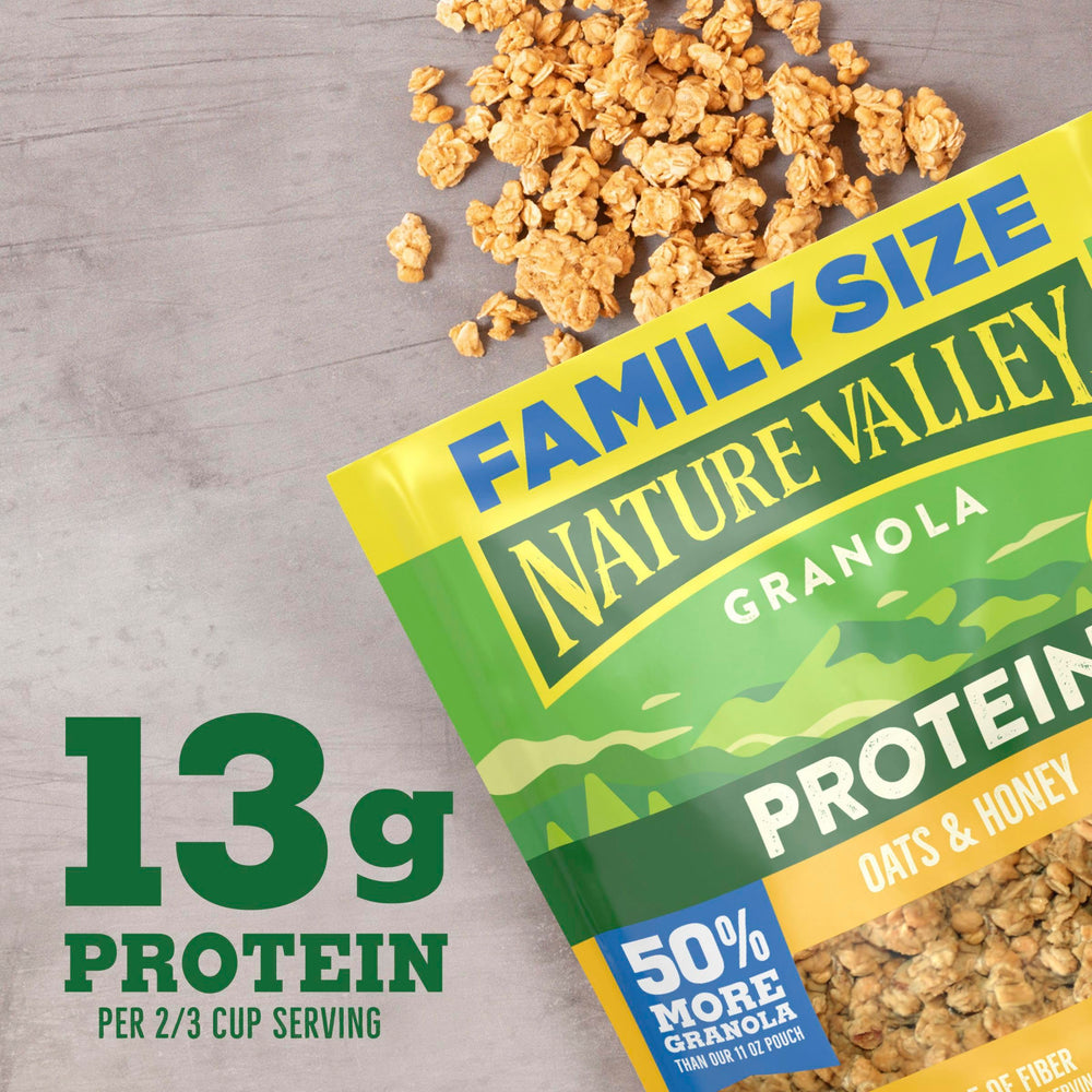 Serving suggestion of Nature Valley granola in a bowl for breakfast
