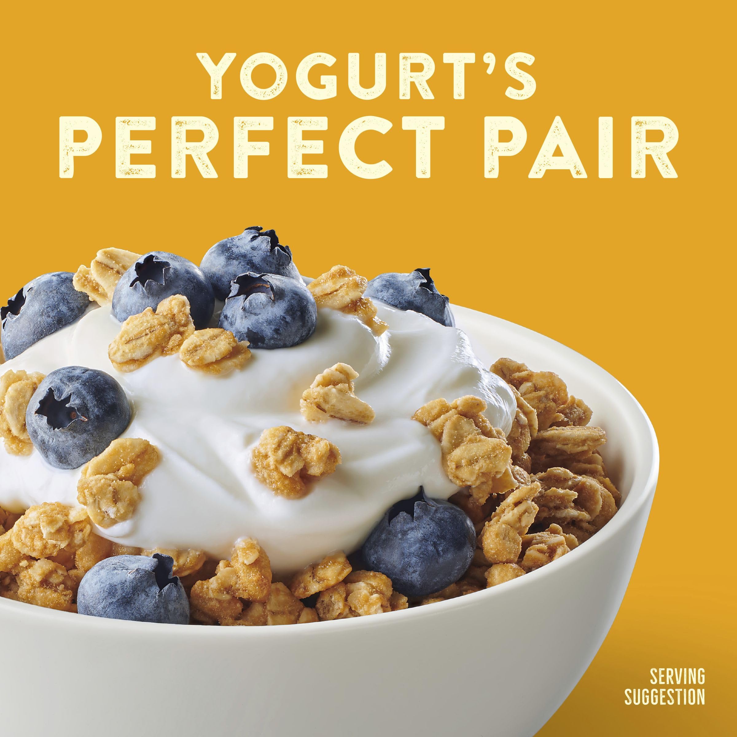 Nature Valley granola topping on a yogurt parfait