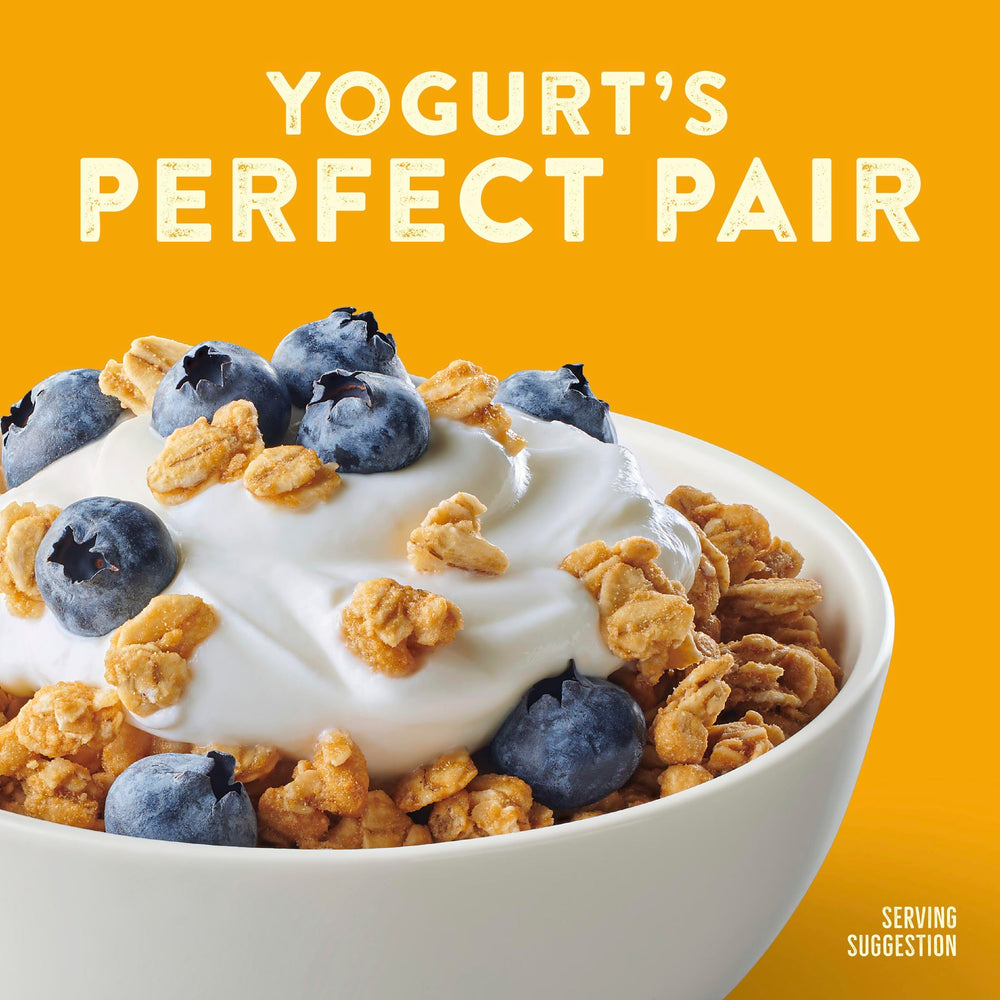 Nature Valley granola topping on a yogurt parfait