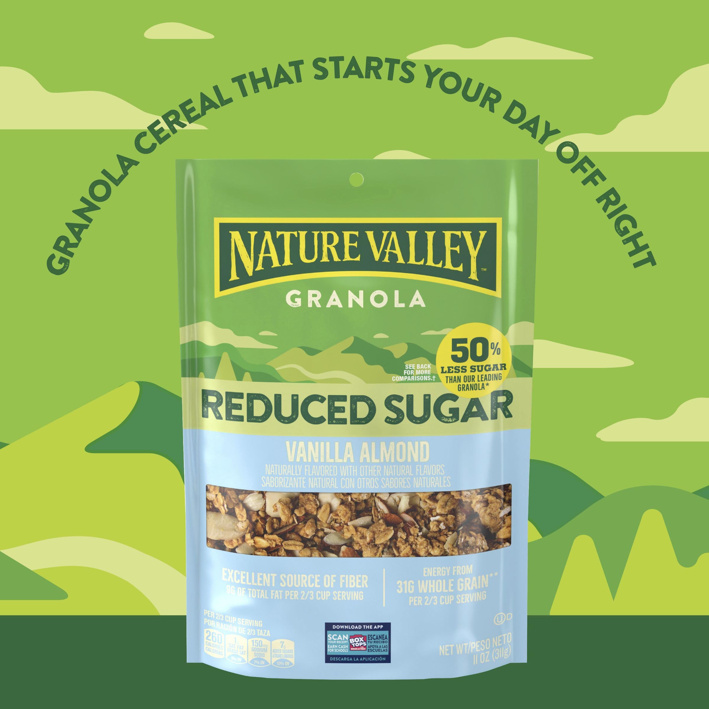 Resealable Nature Valley bag keeps granola fresh for easy on-the-go