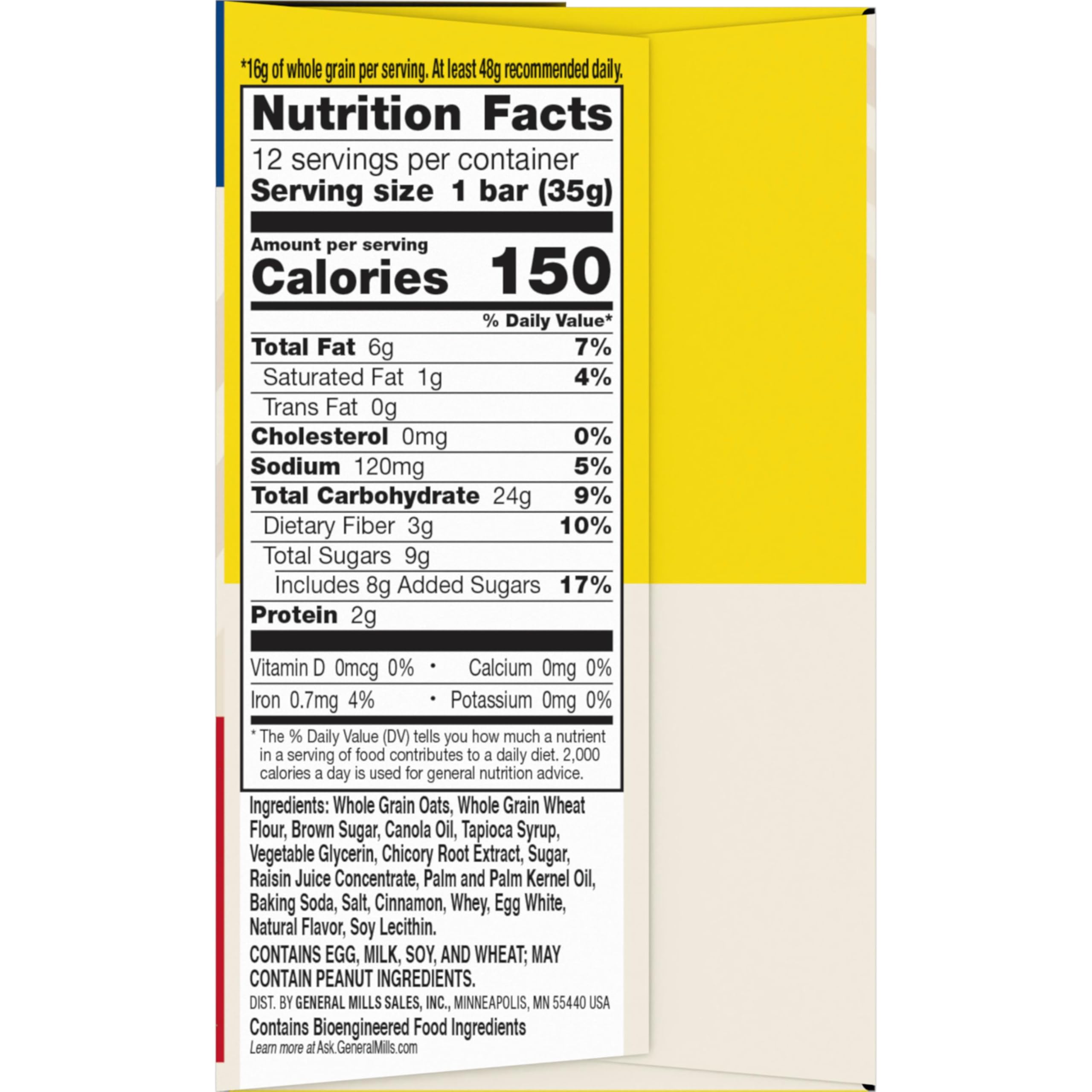 Nature Valley Soft Baked Oatmeal Squares bar closeup emphasizing warm cinnamon brown sugar flavor