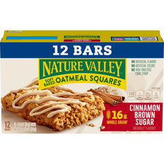 Nature Valley Soft Baked Oatmeal Squares on-the-go image showing portable snack for adventures