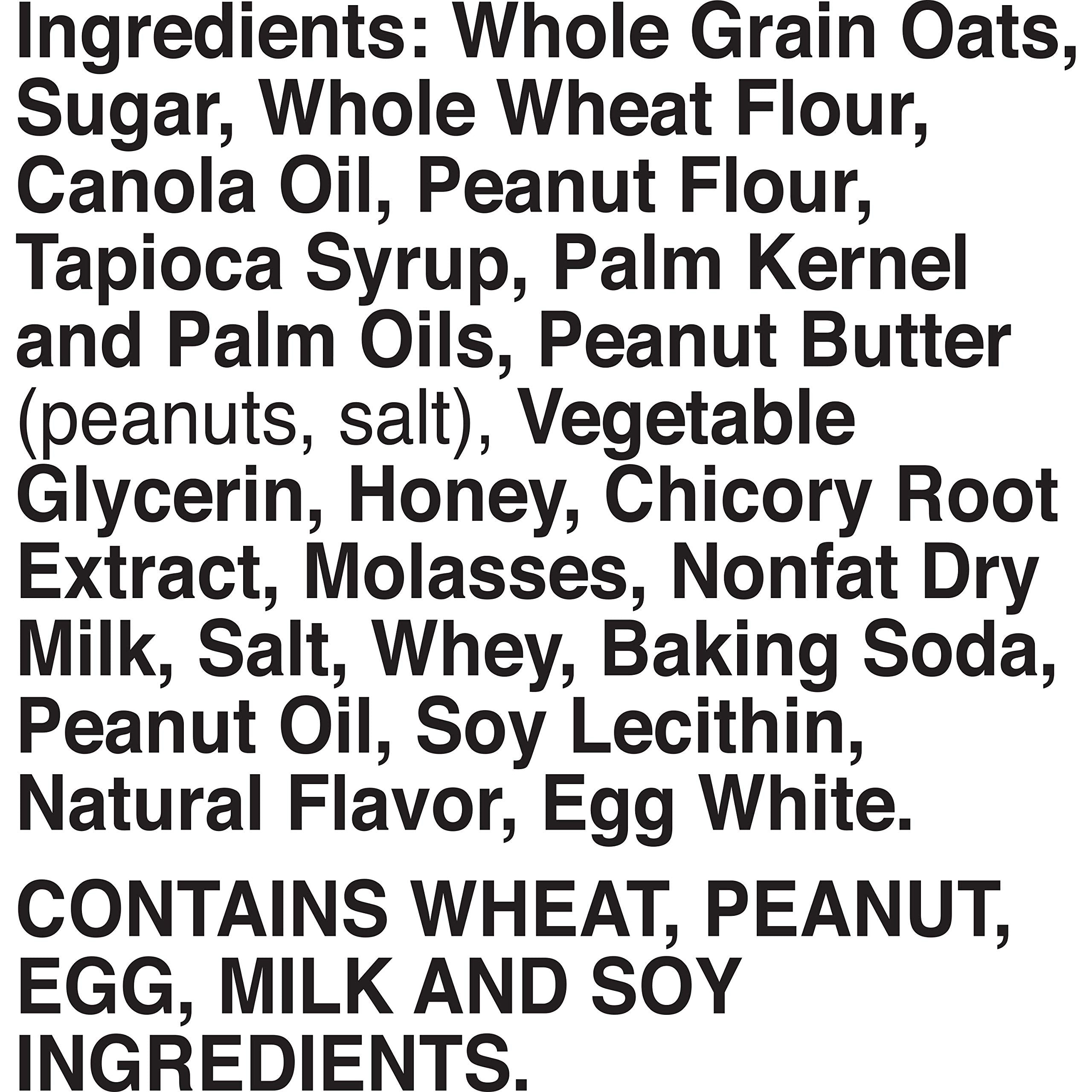 Serving-size card for Nature Valley Soft-Baked Oatmeal Squares in a pack