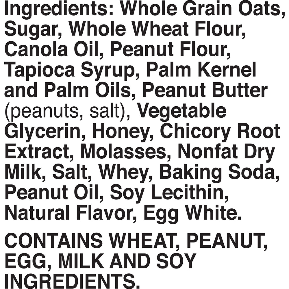 Serving-size card for Nature Valley Soft-Baked Oatmeal Squares in a pack