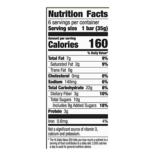 Close-up of Nature Valley Soft-Baked Oatmeal Squares texture with chewy oats