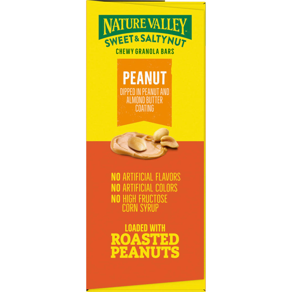 Nature Valley Sweet and Salty Nut bar on hiking trail providing portable energy.