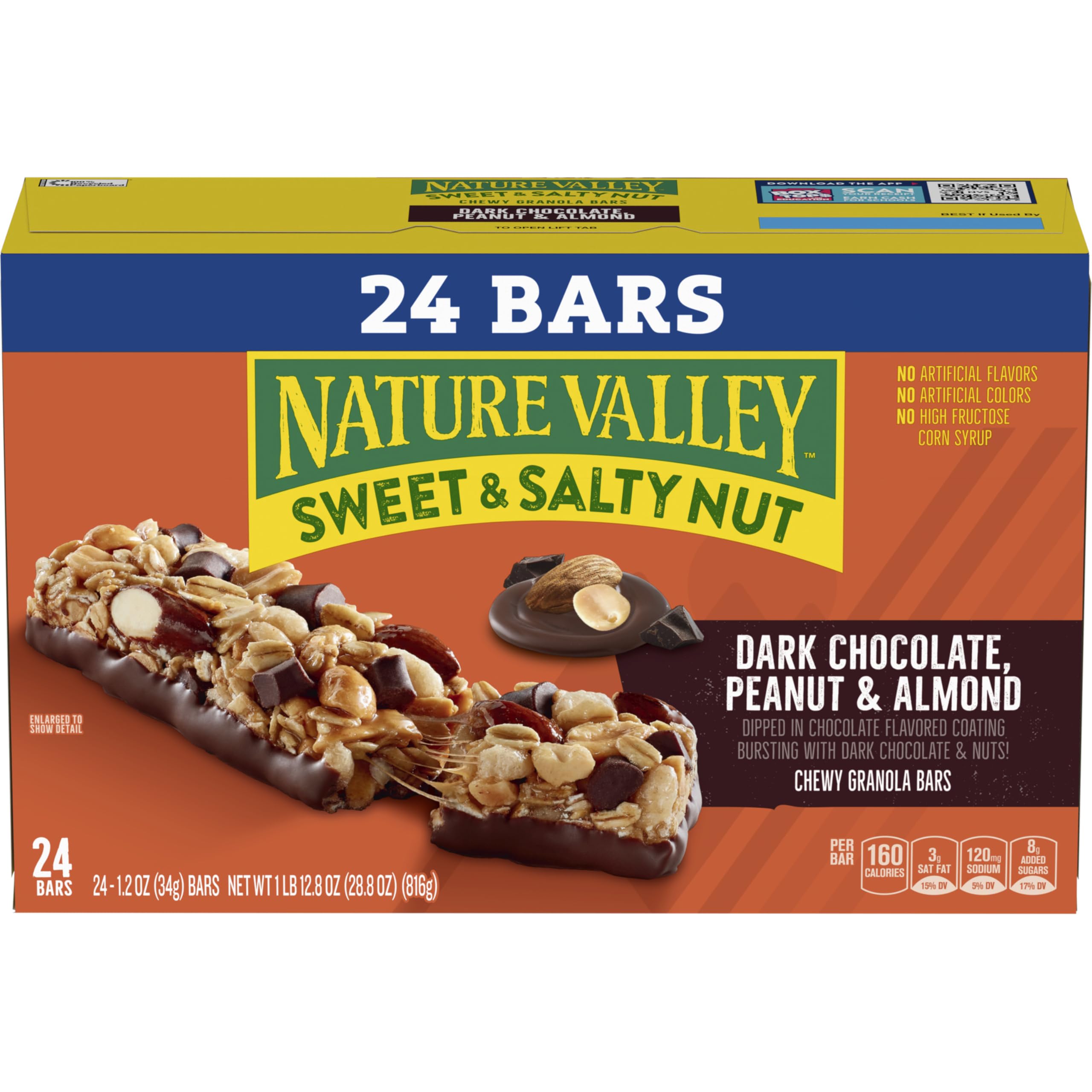 Nature Valley bars on a hiking trail offering convenient outdoor fuel.
