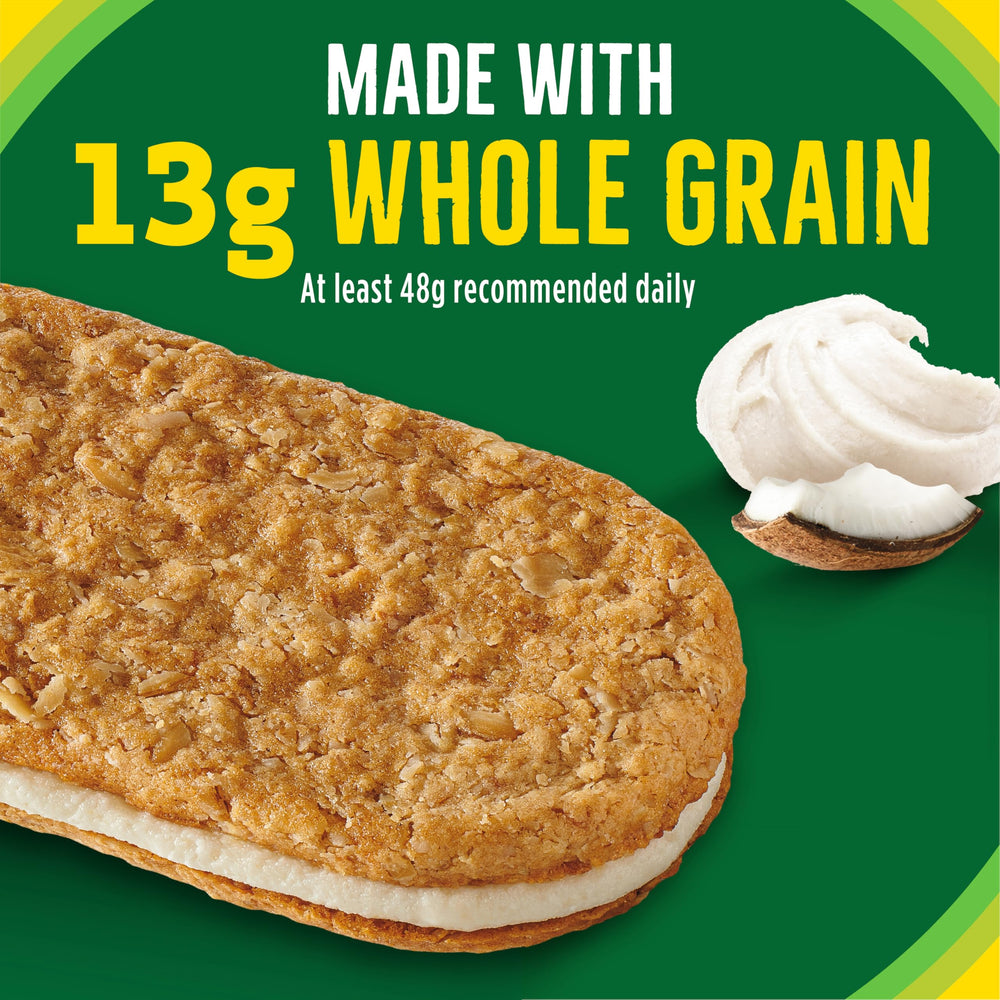 Nature Valley Toasted Coconut Biscuits ingredients highlight whole grain oats.