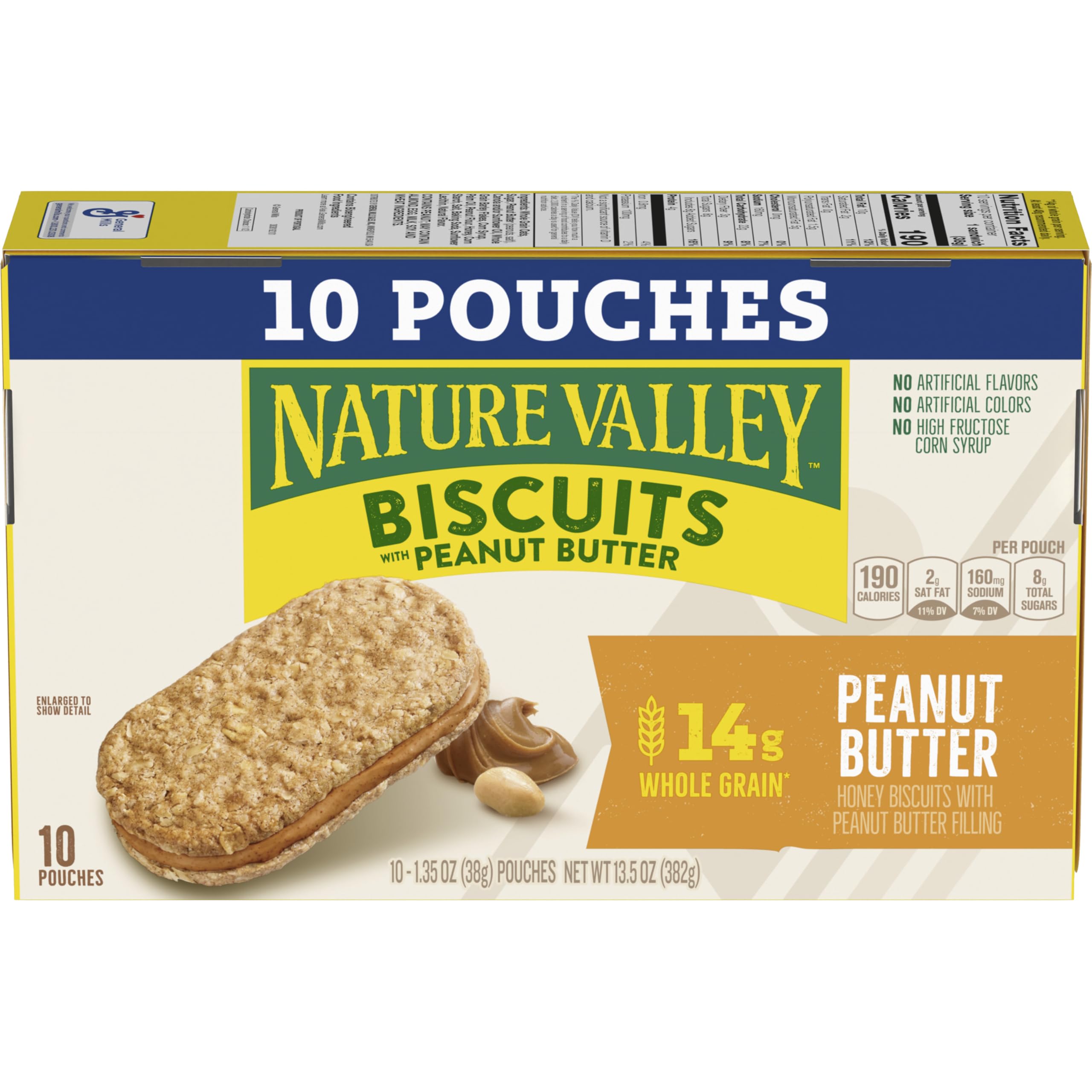 Nature Valley Biscuit Sandwiches whole-grain texture signals wholesome morning boost