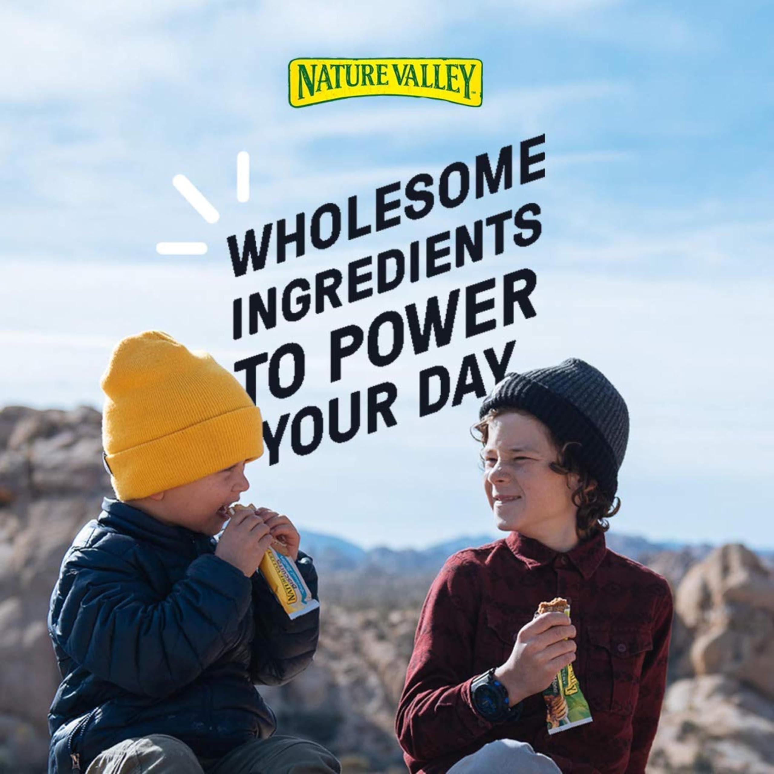 Nature Valley whole-grain oats close-up highlighting wholesome ingredients.