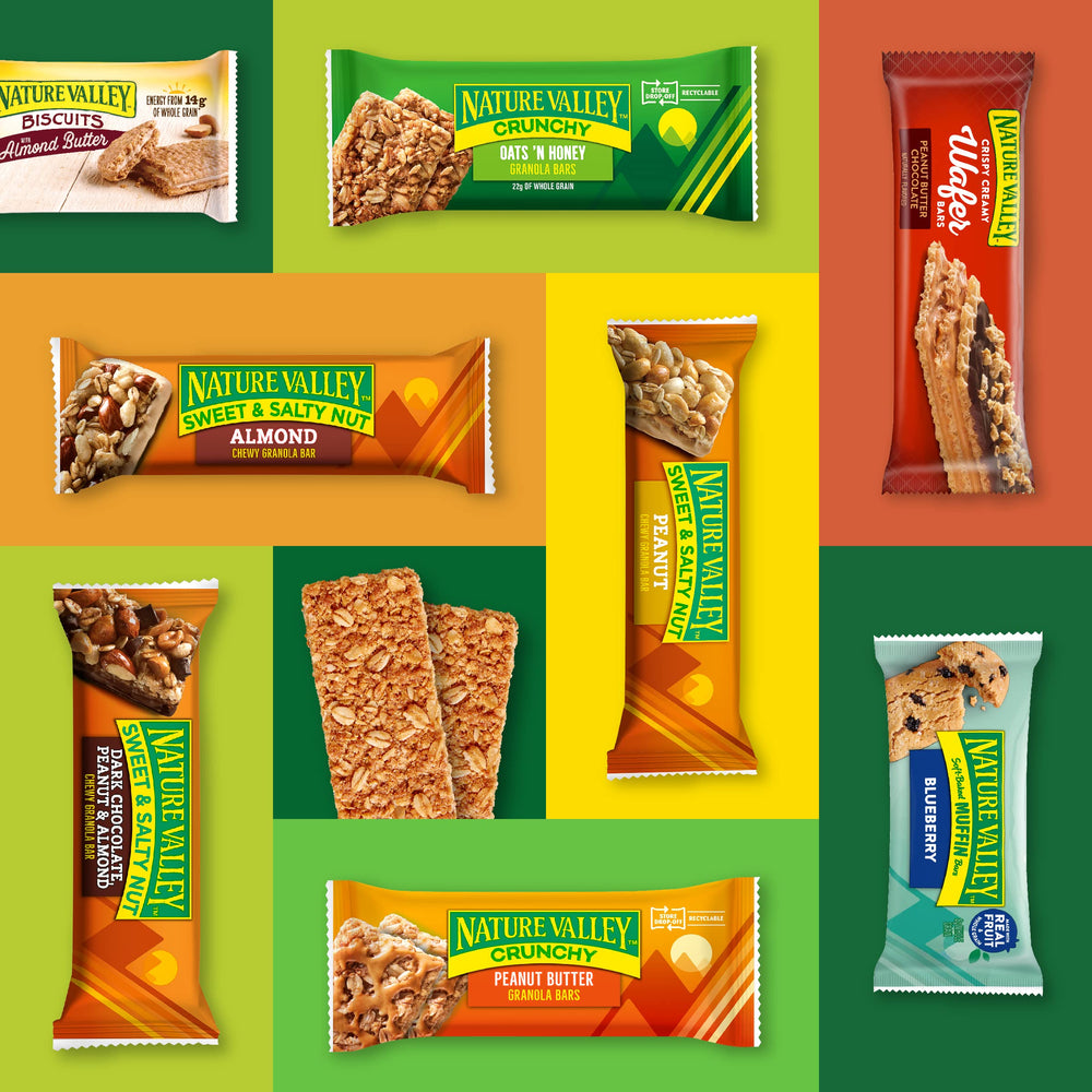 Label highlights 14g whole grains per serving for a balanced bite.