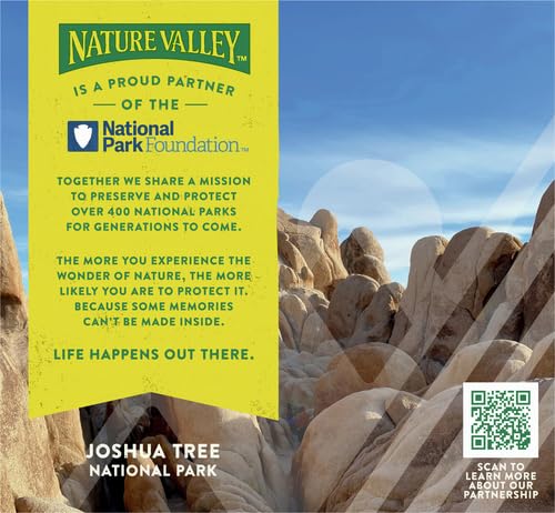Nature Valley whole-oats-bar close-up emphasizes wholesome grains for steady energy.