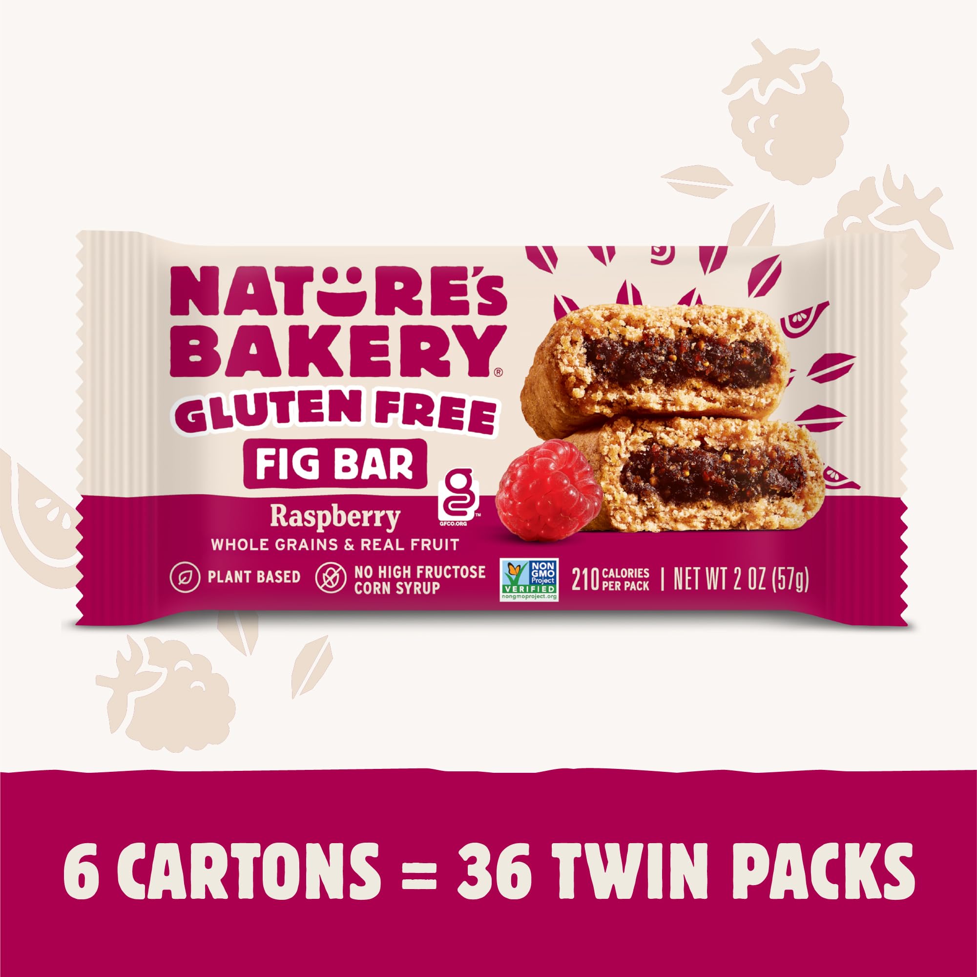 Nature's Bakery bars in twin-pack showcase convenient portion control for busy days.