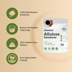 NatureBell Allulose browns like sugar during baking without added calories.