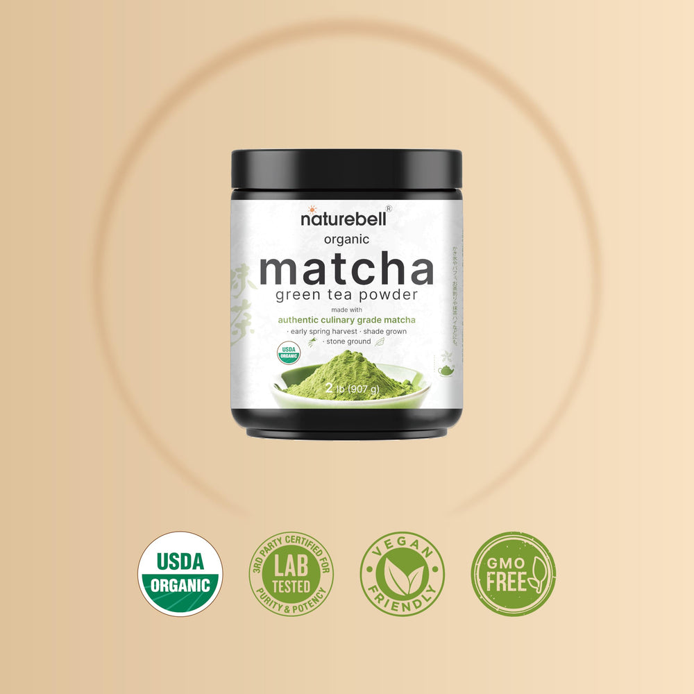 NatureBell bulk 2 lb packaging for long-term matcha use.