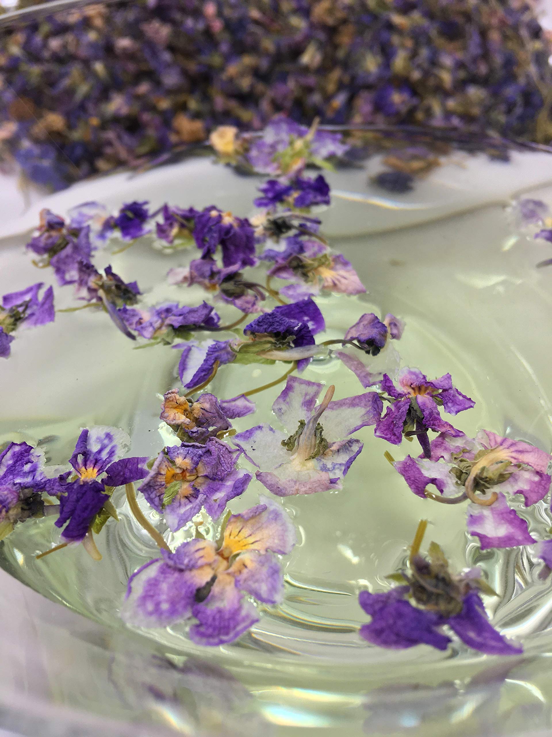 Naturegrail dried violet flowers Germany origin packaging, showcasing quality and authenticity.