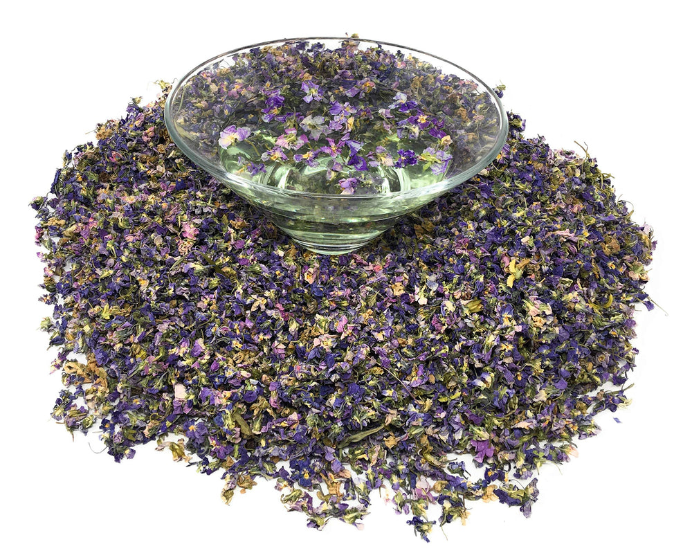 Naturegrail dried violet flowers potpourri, adding fragrance and visual appeal.