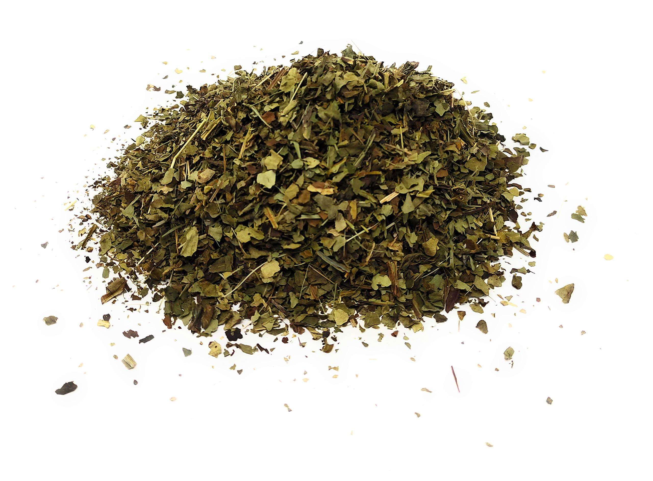 Naturegrail lungwort dye leaves show blue-green hues when boiled.