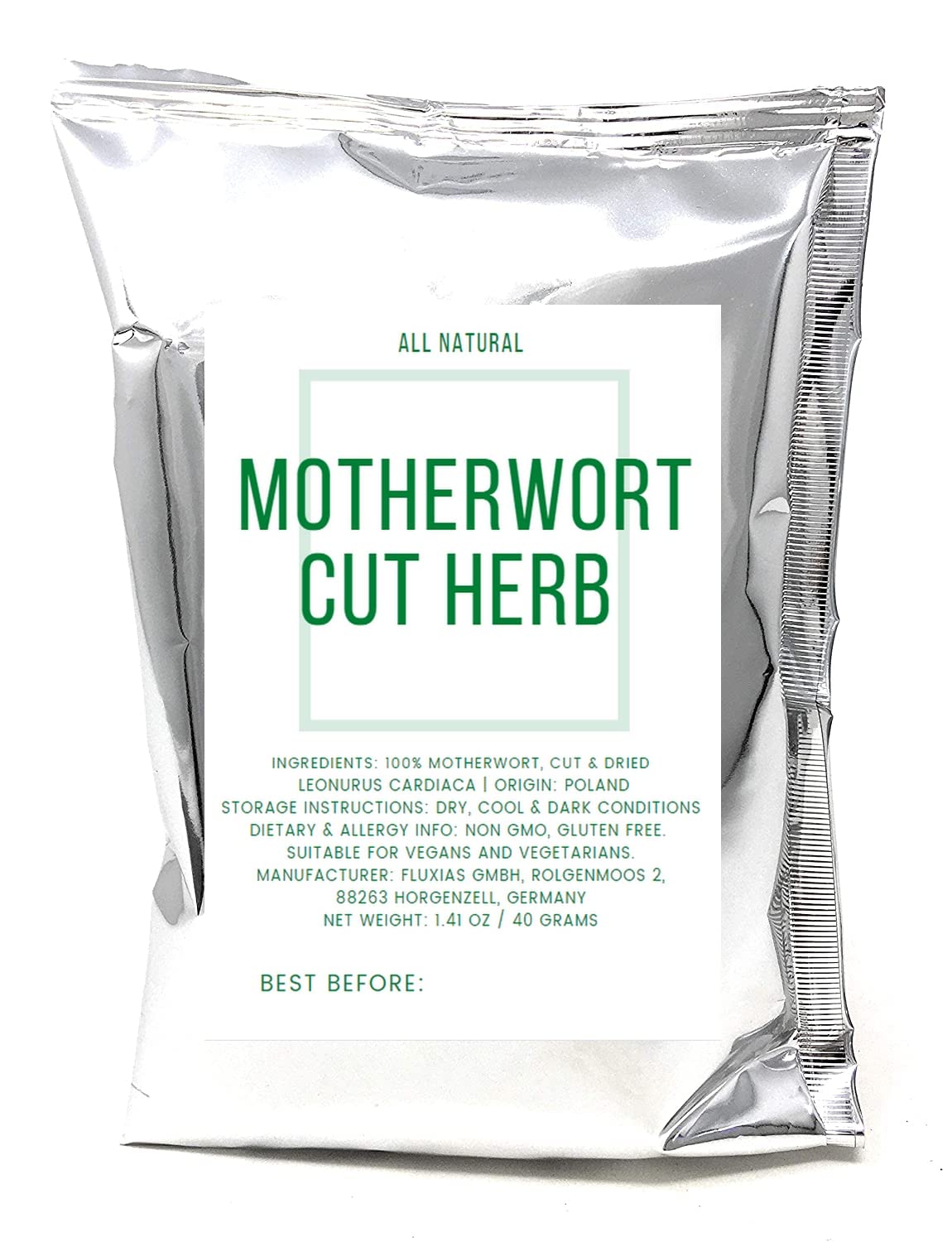 Naturegrail Motherwort Tea German-made packaging signals quality