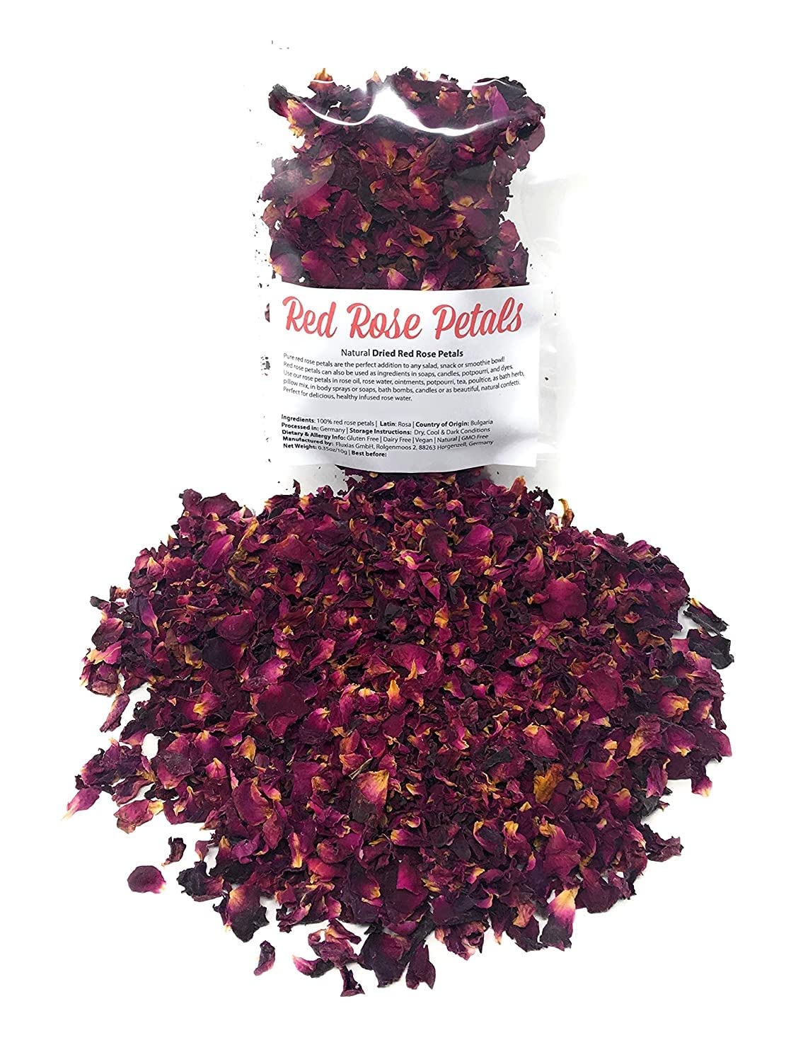Naturegrail red rose petals potpourri for calming fragrance and ambiance