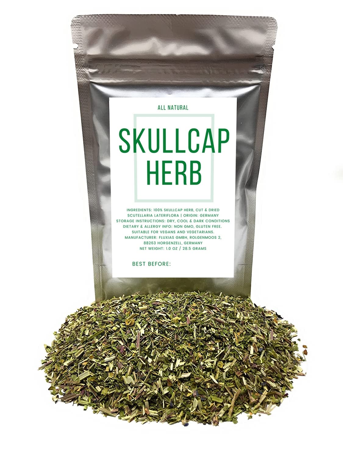 Naturegrail Skullcap herb cut and dried for infusions