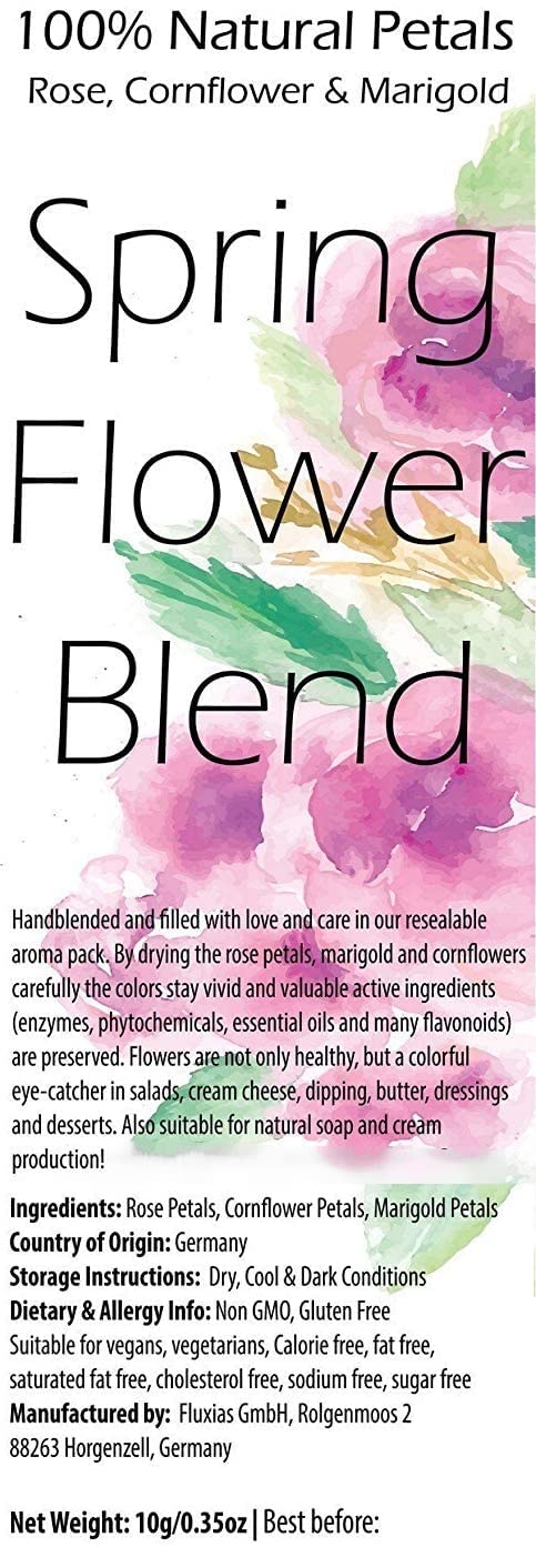 Naturegrail Spring Flower Blend dried flowers preserve vivid color and aroma.