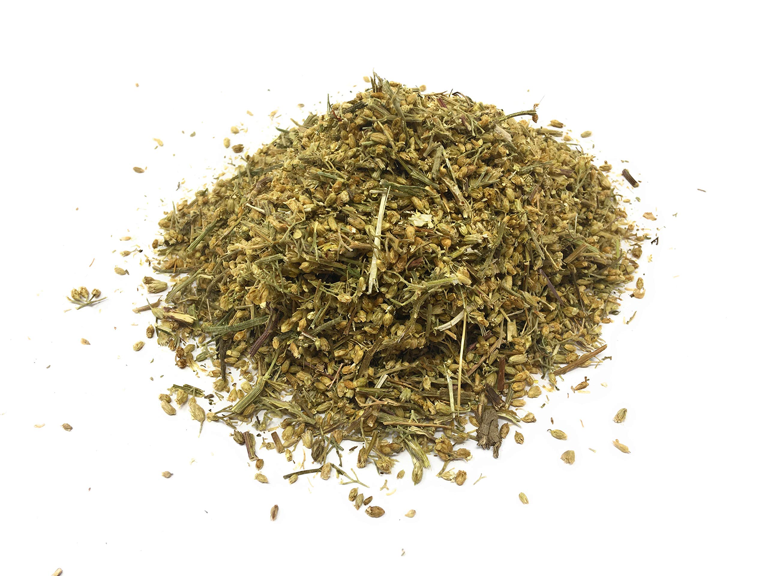 Naturegrail Yarrow Tea steeping in a cup releasing floral aroma