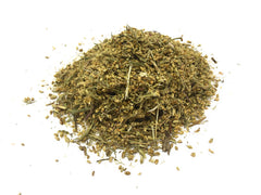 Naturegrail Yarrow Tea steeping in a cup releasing floral aroma