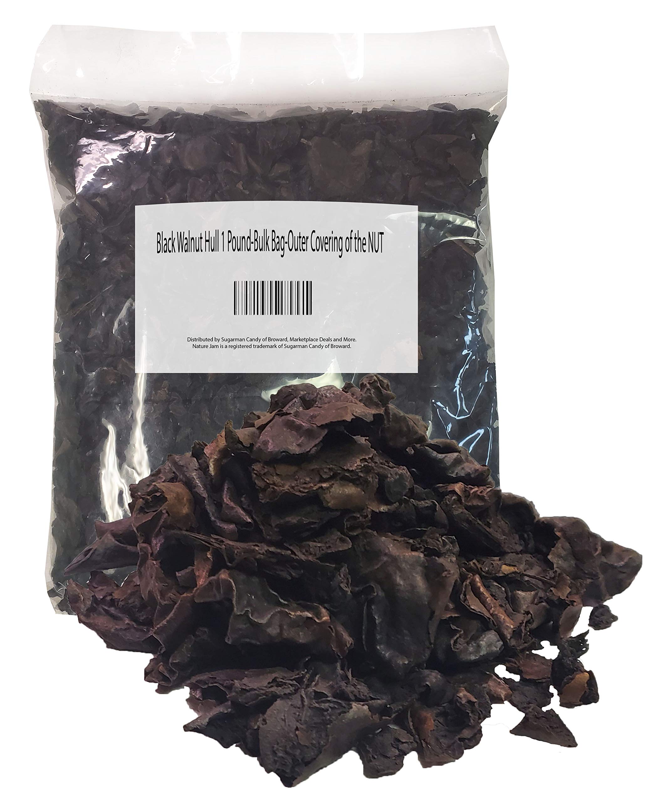 Naturejam black walnut hull bulk bag showing the outer covering for bulk sourcing.