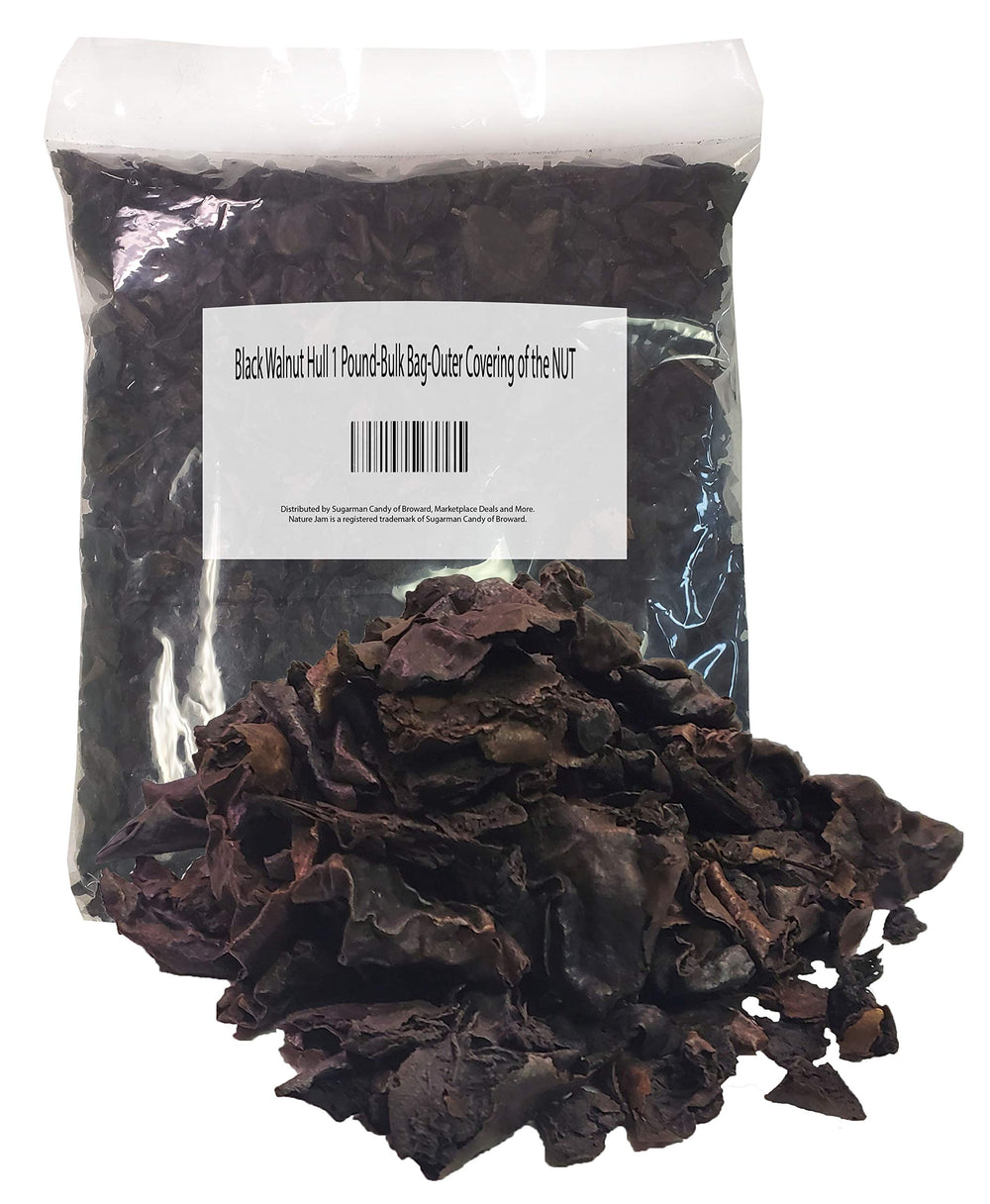 Naturejam black walnut hull bulk bag showing the outer covering for bulk sourcing.