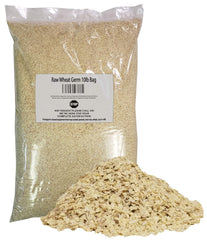 NatureJam RAW Wheat Germ bulk bag shown for freshness and ease of use.