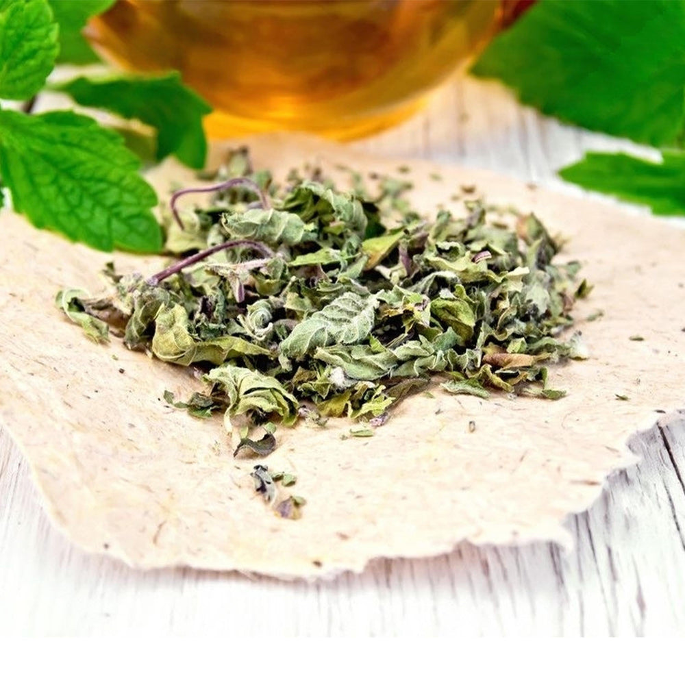 NatureJam mint leaves for herbal tea and refreshing infusion.