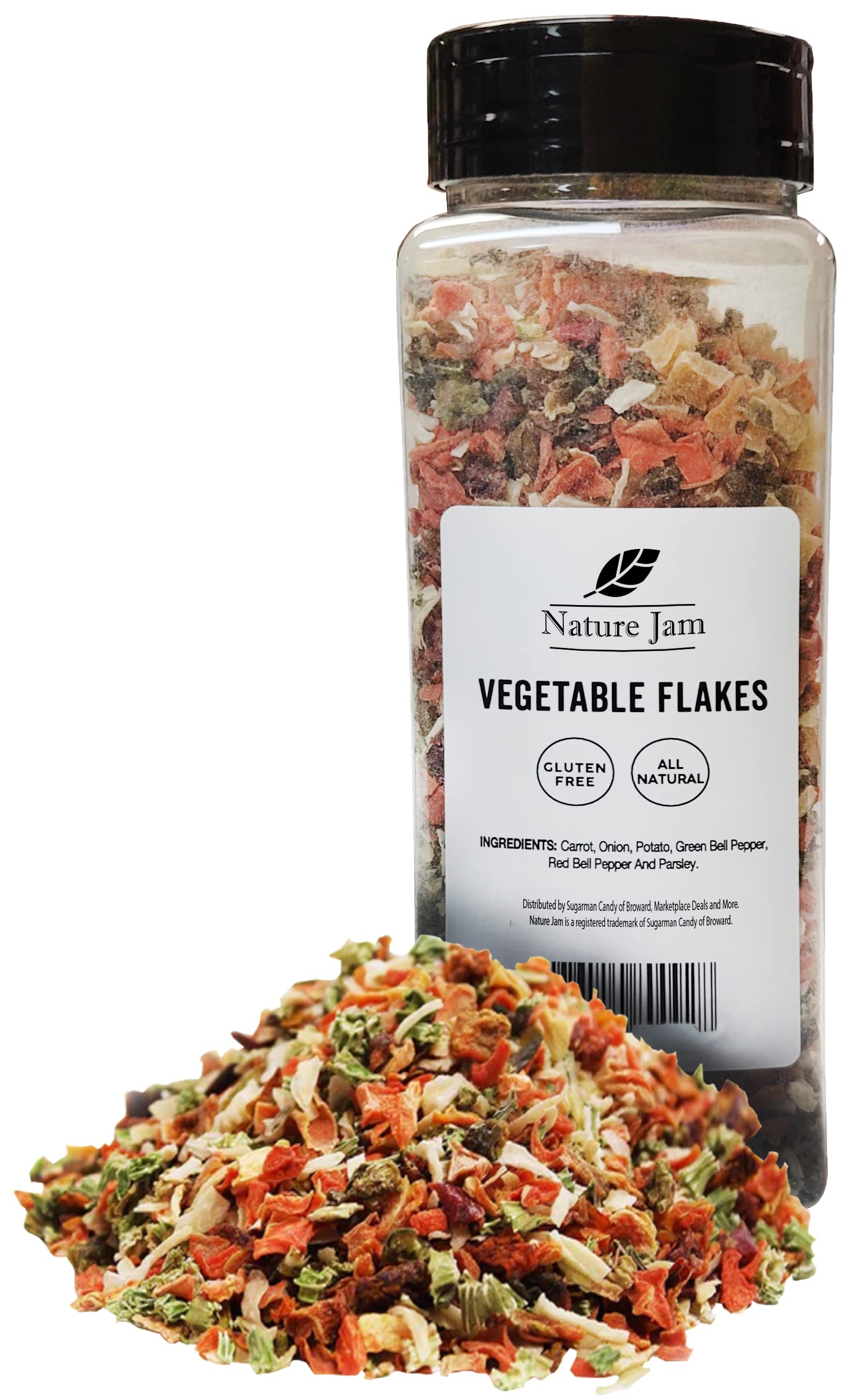 Naturejam Vegetable Soup Blend bottle on shelf for quick dinners