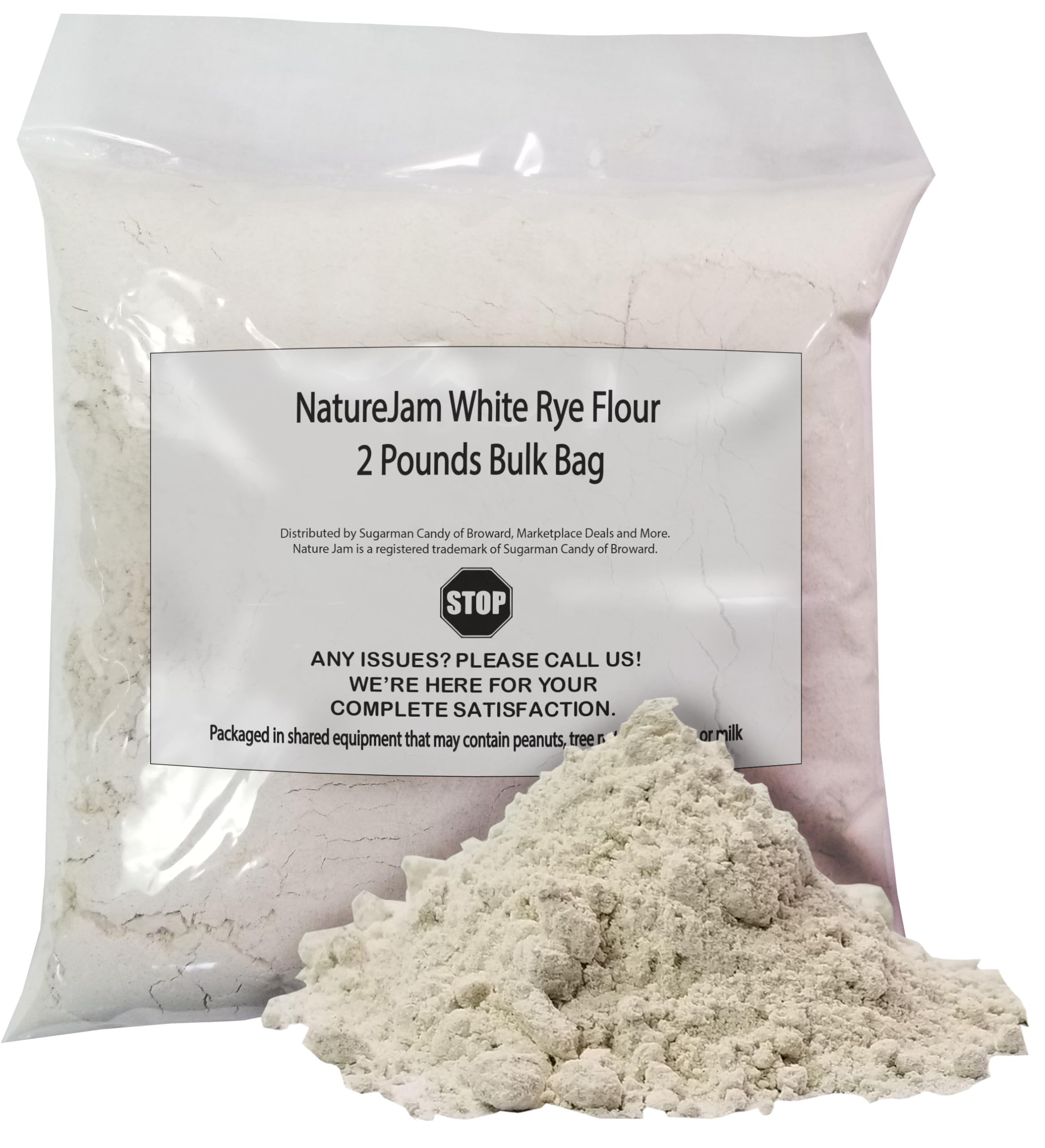 NatureJam White Rye Flour packaging showcases freshness for everyday rye baking