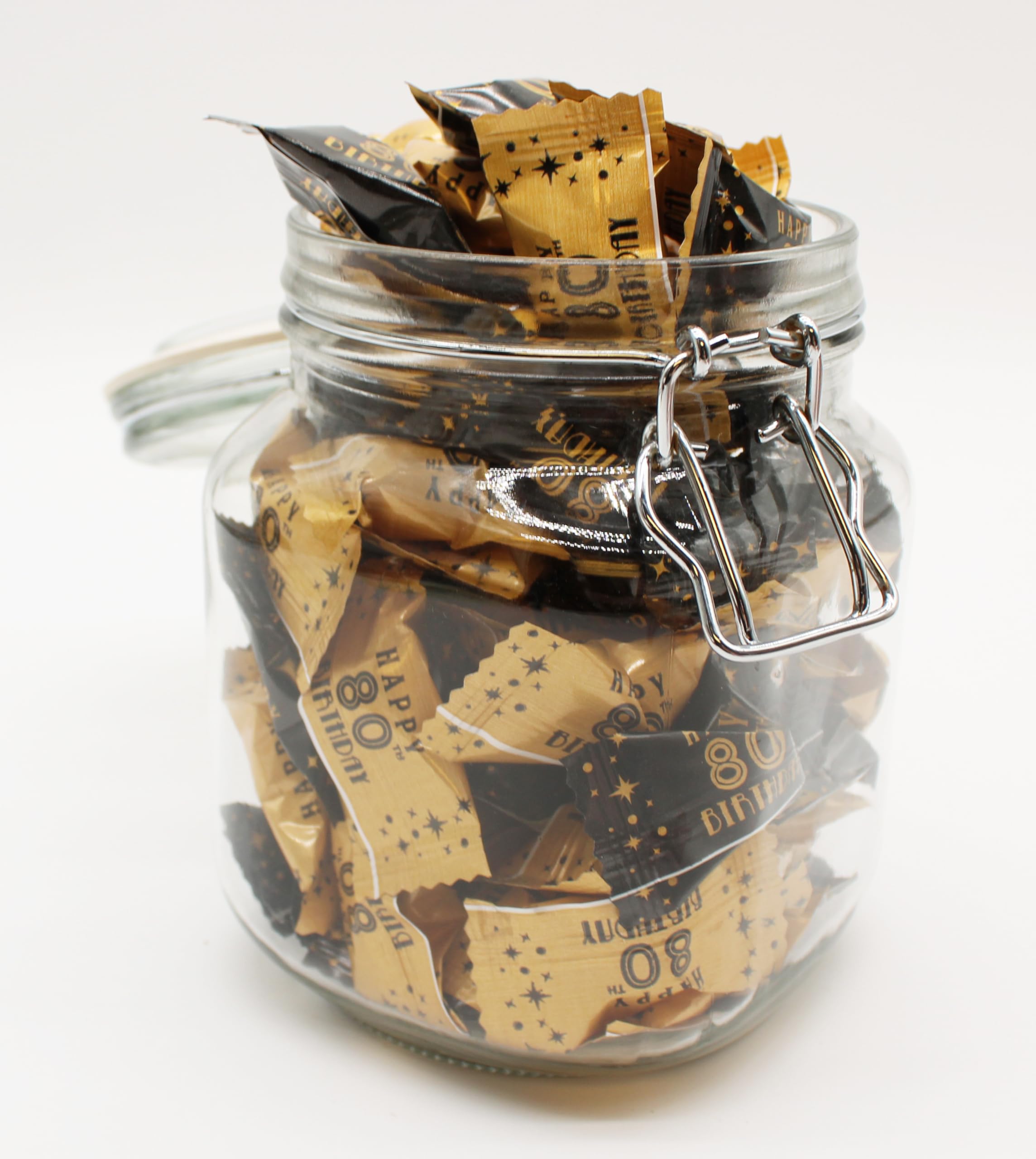 Naturejam 80th birthday peppermint party favor ready to delight guests.
