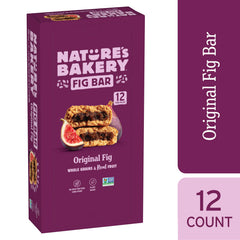 Nature's Bakery 12 twin packs packaging emphasizes portability for lunches.