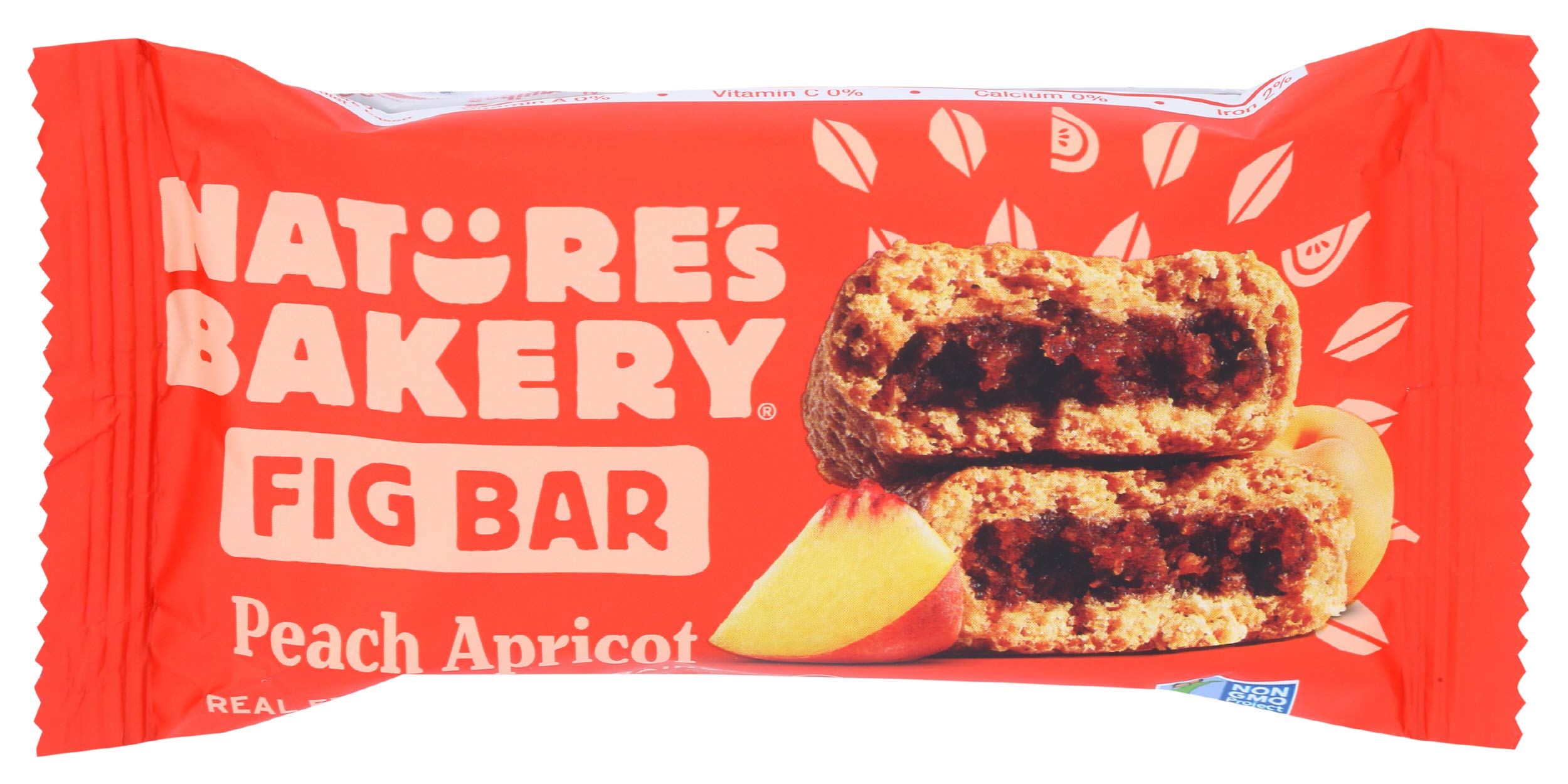 Nature's Bakery fig bar with peach and apricot for on-the-go energy.