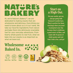 Nature's Bakery bars in a lunchbox, kid-friendly wholesome snack.
