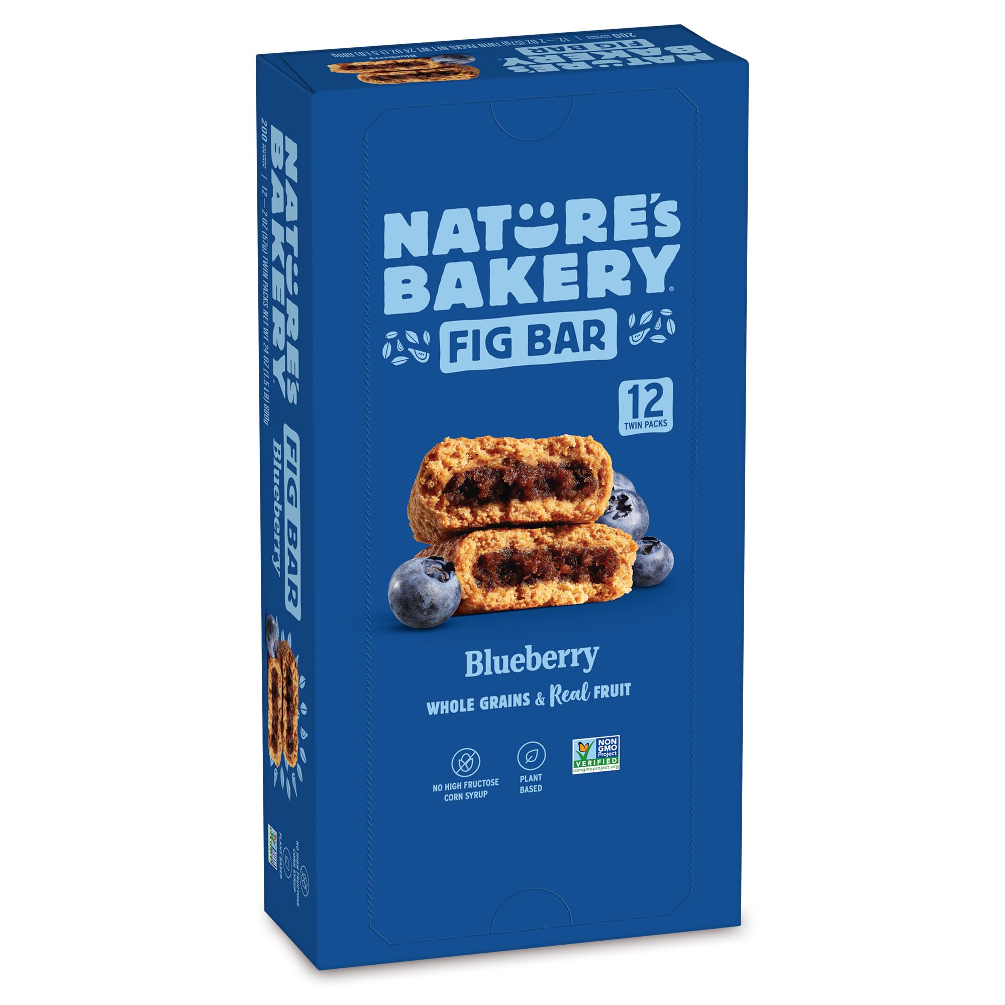 Nature's Bakery Blueberry Whole Wheat Fig Bars twin-pack on-the-go snack