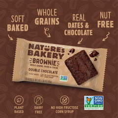 Nature's Bakery dairy-free and nut-free brownie ingredients highlight an allergy-friendly option.